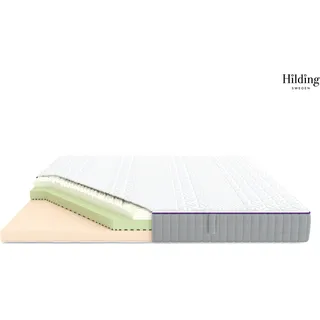 Hilding Sweden Visco-Matratze HILDING SWEDEN "Hej Visco-Matratze, 7 Zonen Premiumqualität", weiß, B:160cm H:20cm L:200cm, Bezug (oben): 72% Polyester, 27% Viskose, 1% Elasthan. Bezug (unten): 100% Polyester.