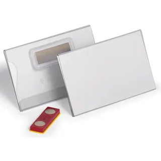 Durable Namensschilder transparent 9,0 x 5,4 cm 25 St.