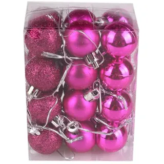 Black Friday Mini Weihnachtskugeln Plastik 24-teiliges Set,Christbaumkugeln Bunt, Christbaumschmuck Wandbehang Ornamente Weihnachtsbaum Kugeln Flitter Tür Dekorationen Festival Dekore
