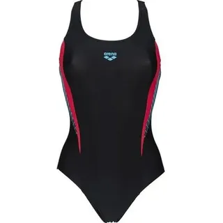 ARENA Damen Sport Badeanzug Threefold, Größe 36 in Schwarz BLACK-BLACK-ANGURIA