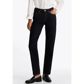 Tommy Hilfiger Straight-Jeans TOMMY HILFIGER "CLASSIC STRAIGHT", Damen, Gr. 26, Länge 30, blau (nos rinse), Obermaterial: 99% Baumwolle, 1% Elasthan, unifarben, casual, Jeans, mit leichten Fadeout-Effekten