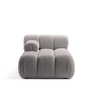 Micadoni Recamiere Bellis, Chaise Longue 1-Sitzer Modul grau