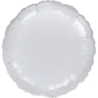 amscan® Folienballon Rund 43 cm Silber