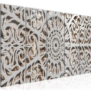 Runa Art Bild Mandala Abstrakt Wandbilder auf Vlies Leinwand 5 Teilig Wanddekoration Wohnzimmer Schlafzimmer 506156a