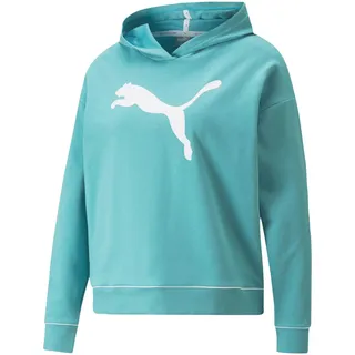Puma 847104 01 Modern Sports Damen Hoodie normale Passform Rundhals Kapuze Uni, Groesse 36, türkis - S