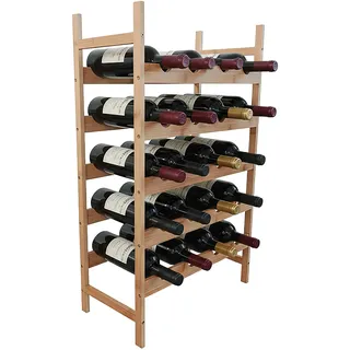 Relaxdays Weinregal 45 x 45 x 73 cm Hellbraun
