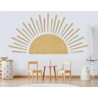 Wandtattoo Wandsticker Kinderzimmer Sonne Sun Wanddeko Aufkleber Junge Mädchen Wandsticker Wandaufkleber