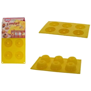 Dr. Oetker Küchenhelfer Silikonform Dr. Oetker Silikon 6er Mini Gugelhupfform Formidabel Gelb Muffin Back