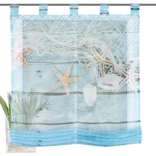 HOME WOHNIDEEN MARITIM Schlaufen 80 x 140 cm Blau 1 Stück