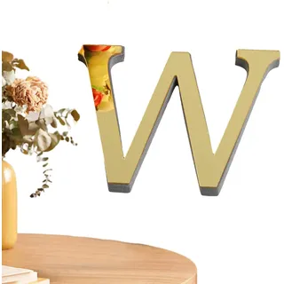 Acrylbuchstaben Für Die Wand, Selbstklebende -Alphabet-Wandtattoos,Hellgoldene Buchstaben Zum Selbermachen, Spiegel-Acryl-Wandaufkleber Für Wandkunst, Wandbild, Küche, Badezimmer, Bar