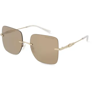 Michael Kors 0MK1150 QUéBEC Damen-Sonnenbrille Randlos Quadratisch Metall-Gestell, gold