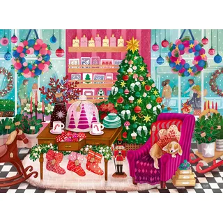 Ravensburger Puzzle 12001933 - Die Weihnachtsboutique - wunderschönes Weihnachtspuzzle mit 500 Teilen für Erwachsene und Kinder ab 12 Jahren