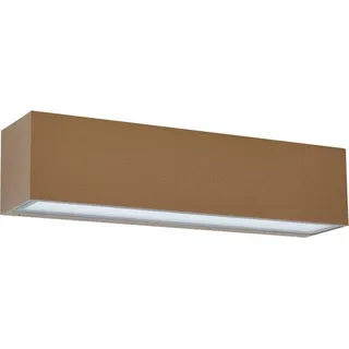 LUCANDE Außenwandleuchte Aluminium 6,0 cm 1 x 9 W LED braun