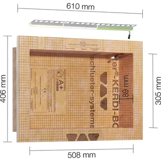 Schlüter Schlüter® KERDI BOARD NLT Wandnische 508 x 305 x 89, RGB+ weiß)