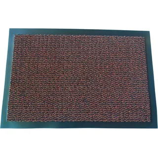 MERTEX Zeitlose Schmutzfangmatte Türmatte Sauberlauf Schmutzmatte Fußabstreifer für Flur Eingangsbereich Haustür innen und außen (Terra-schwarz meliert 40 x 60 cm)