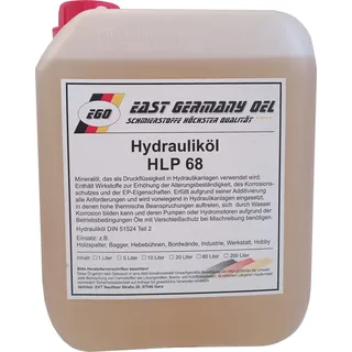 East Germany OIL Hydrauliköl HLP 68 Kanister 5 Liter