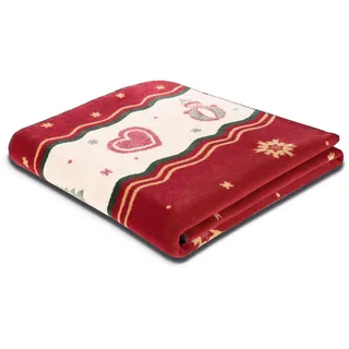 Villeroy & Boch Toy's Delight Kuscheldecke 150 x 200 cm Rot/Beige