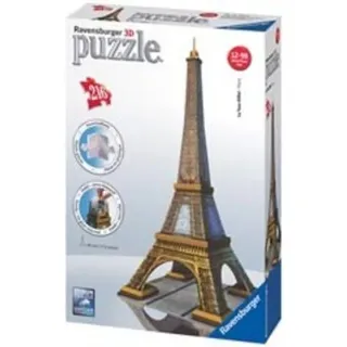Ravensburger 12556 - Eiffelturm, 216 Teile 3D Puzzle-Bauwerke Erleben Sie Puzzeln in der 3. Dimension!