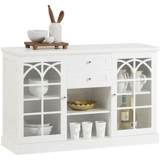 SoBuy Sideboard 120 x 78 x 39 cm Weiß