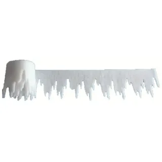 Hennecken Eiszapfen-Girlande Schneewatte 500 x 30 cm Weiß