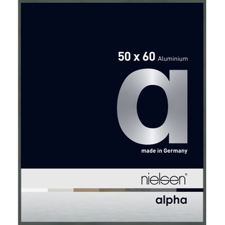 Nielsen Alpha Aluminium-Bilderrahmen - platinfarben - Rahmen: 50,9 x 60,9 cm - für Bilder bis 50 x 60 cm