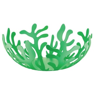 Alessi Obstschale Mediterraneo Grün 25 cm, Edelstahl grün