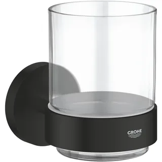 Grohe Zahnputzbecher Glas Schwarz