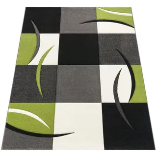 Paco Home Diamond 665 Teppichläufer 60 x 110 cm Grün/Schwarz
