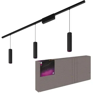 Philips Perifo 3-flg. 172 cm zylinderförmig schwarz