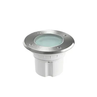 Heitronic Bodeneinbaustrahler Edelstahl 9,0 cm IP67 500 lm silber