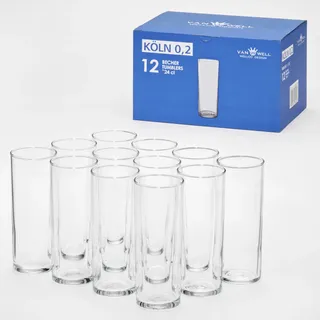 VAN WELL Kölschglas Bierglas 0,2 l 12 St.