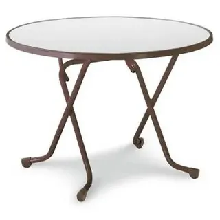 barths Dublin Klapptisch Ø 100 cm Braun/Weiß