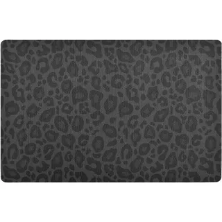 Fußmatte Innen 50x80cm Leopard Print Fußmatte Schmutzfänger Rutschfest Waschbar Eingangsteppich Matte Willkommen Matte für Haustür Hintertür Eingang Terrasse Garten Haustiere