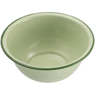 Amosfun Vintage Emaille Suppenschüssel 650ml Verschleißfest und Vielseitig Einsetzbar Retro Rührschüssel in Hellgrün für Küche und Haushalt