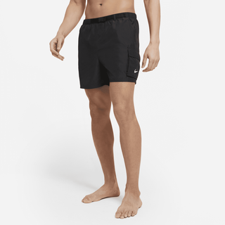 Nike verstaubare Schwimmhose mit Gürtel für Herren (ca. 12,5 cm) - Schwarz, S