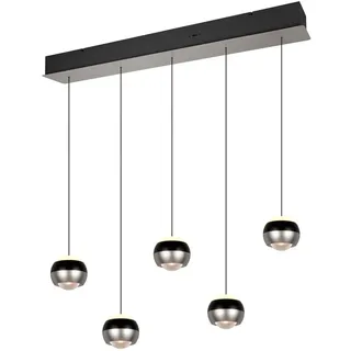 Trio Select LED-Pendelleuchte Orbit Alu, Eisen, Stahl & Metall Silber Nickel matt
