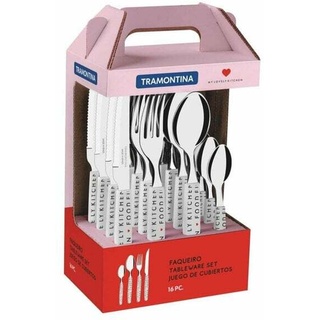 Tramontina My lovely kitchen 16-Piece Cutlery Set (4x knife,4x fork,4x spoon,4x teaspoon)