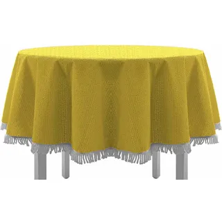 EXKLUSIV HEIMTEXTIL Gartentischdecke Classic 110 x 140 cm Gelb