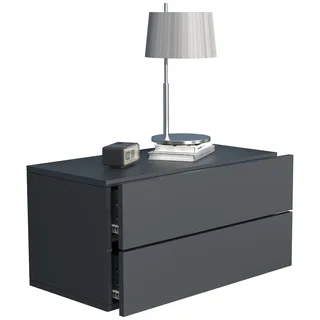 VCM Nachtschrank Usal 60 x 32 x 30 cm Grau