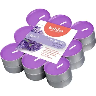 Bolsius Duftteelichter True Scents 18er-Pack Lavendel