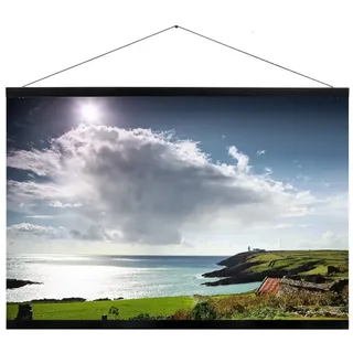 PANORAHMA BILDERRAHMEN Bilderrahmen Posterleiste Eiche modern schwarz 59,4 cm 1 St.