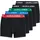 JACK JONES Huey Boxershorts 5 Einheiten Electric Blue Lemonade Pack Black Black Black Black 8 Jahre