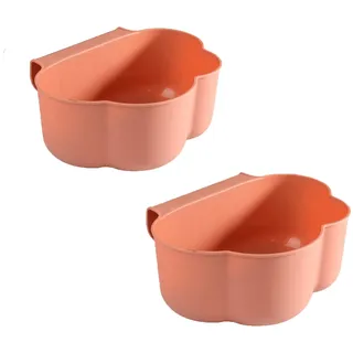 Geananao Auffangschale für Küchenabfälle zum Einhängen wickeltisch zubehör wickeltisch organizer Hängender Aufbewahrung Küche Müllkorb Hausmüll Container für Küchenschrank Kommode (Pink, 23x18x9cm)