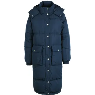 Oxmo OXAlba Damen Wintermantel Parka Steppmantel mit Kapuze, Größe:L, Farbe:Dress Blues (194024) - L