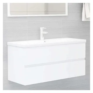 vidaXL Waschbeckenunterschrank 100 x 38,5 x 45 cm Weiß