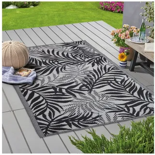 bc-agentur Bestlivings Outdoorteppich Flachgewebe verschiedene Größen/Designs, Rechteckig, aus recyceltem Kunststoff, wetterfest, UV-Beständig, pflegeleicht grau 80 cm x 250 cm