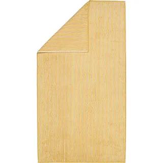 CAWÖ Two-Tone Stripes Duschtuch 80 x 150 cm gelb/gold