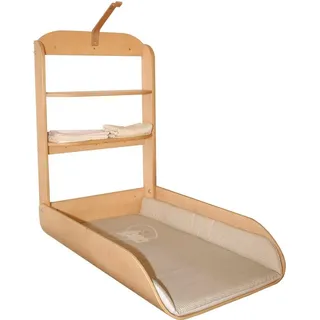 roba® Wickelregal Wandwickelregal klappbar, inkl. Wickelunterlage Liebhabär, zur Montage an die Wand beige