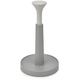 Joseph Joseph Duo Easy-Tear Küchenrollenhalter (Maximale Höhe der Küchenrolle von 24 cm), Grau/Weiß