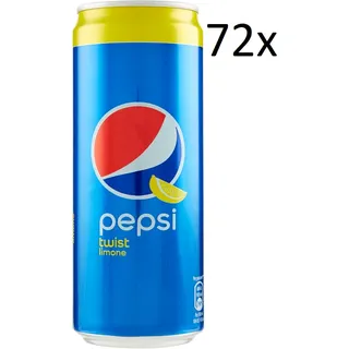 72x Pepsi Twist Limone Cola mit Zitronengeschmack 330ml Einwegdose